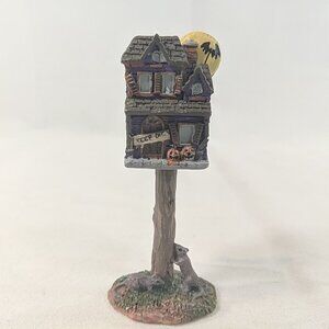 LEMAX Spooky Town Full Moon Birdhouse Halloween Village Figure Figurine Retired